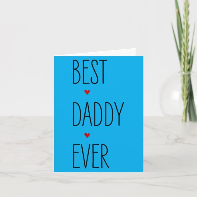 Daddy Fathers Day Birthday Matching Fun Quotes Card (Front)