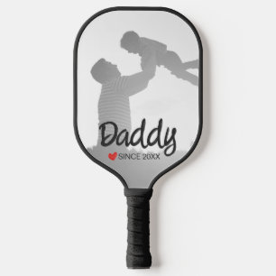 Daddy, first fathers day, first happy father pickleball paddle