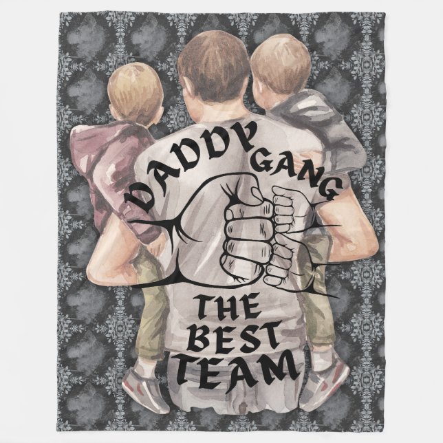 Daddy, gang fleece blanket (Front)