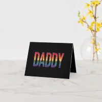 Daddy Gay Pride Month LGBTQ Father's Day Rainbow 