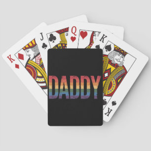 Daddy Gay Pride Month LGBTQ Father's Day Rainbow Playing Cards