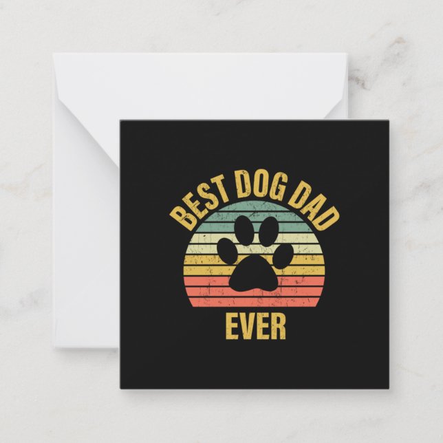 Daddy Gift Best Dog Dad Ever Card (Front)