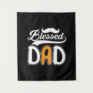 Daddy Gift Blessed Dad Tapestry