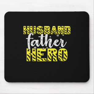 Daddy Gift Husband Father Hero Mouse Mat