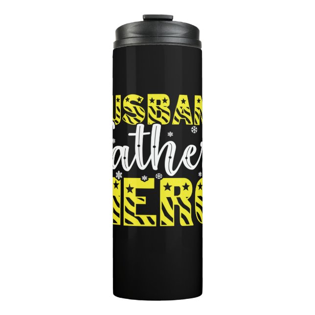 Daddy Gift Husband Father Hero Thermal Tumbler (Front)