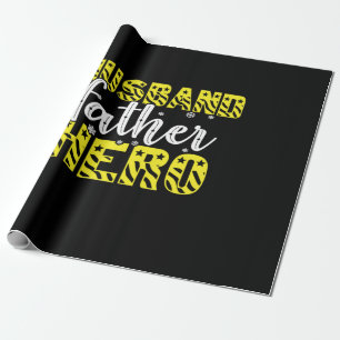 Daddy Gift Husband Father Hero Wrapping Paper