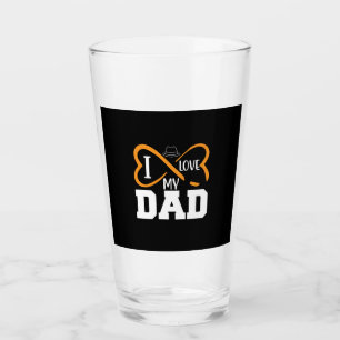 Daddy Gift I Love My Dad Glass
