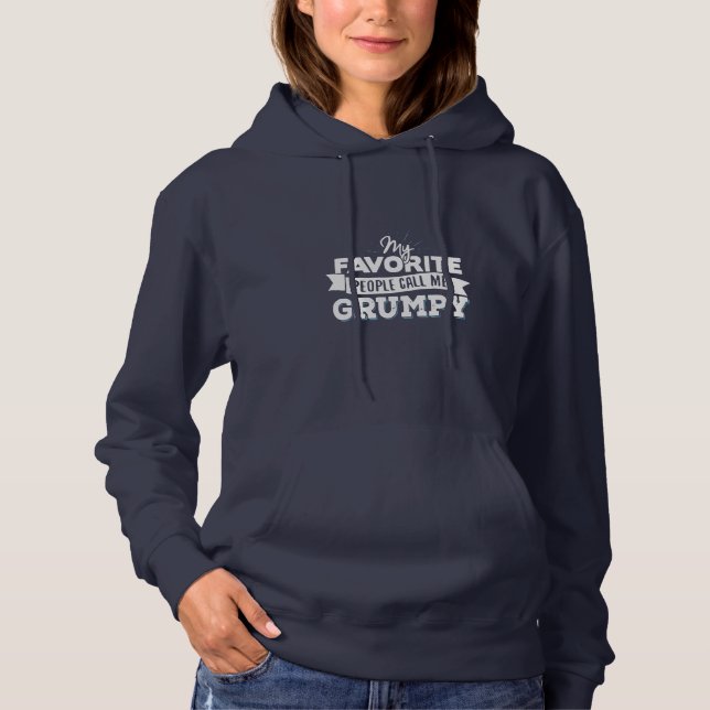 Daddy Gift My Favorite People Call Me Grumpy Hoodie (Front)