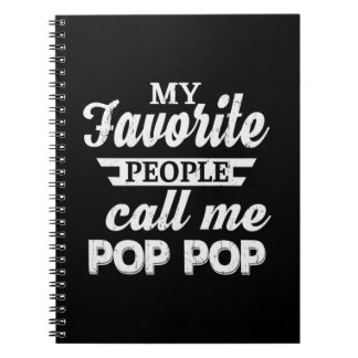 Daddy Gift My Favorite People Call Me Papa Notebook