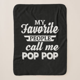 Daddy Gift My Favourite People Call Me Papa Sherpa Blanket