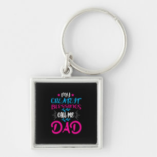 Daddy Gift My Greatest Blessings Call Me Dad Key Ring