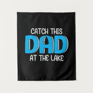 Daddy Gift This Dad At The Lake Tapestry