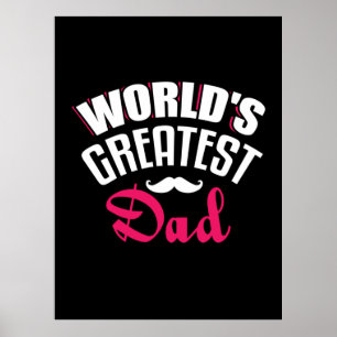 Daddy Gift World Greatest Dad Poster