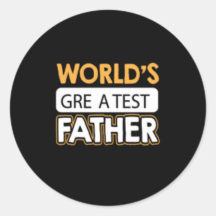 Daddy Gift World's Greatest Father Classic Round Sticker