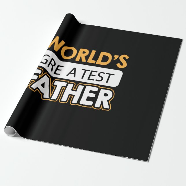 Daddy Gift World's Greatest Father Wrapping Paper (Unrolled)