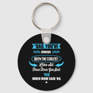 Daddy Gift You Have Always Been The Coolest Key Ring