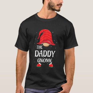 Daddy Gnome Buffalo Plaid Matching Family Christma T-Shirt