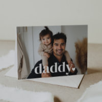 Daddy Heart - First Father's Day Photo Card