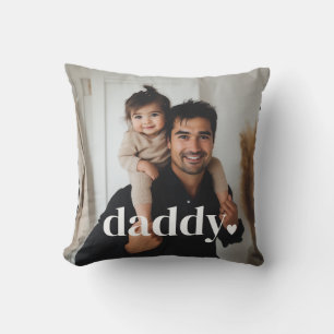 Daddy Heart - First Father's Day Photo  Cushion