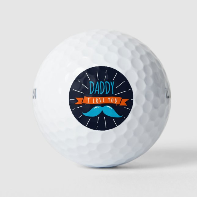 Daddy I Love You Golf Balls (Front)