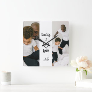 Daddy, I Love You    Personalised Photo Wall Clock