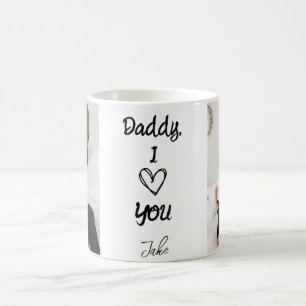 Daddy, I Love You   Personalized Photos Mug