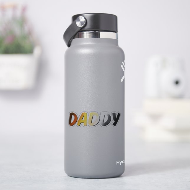Daddy in Bear Pride Colours – Bold Gay Bear Design (HydroFlask)