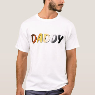 Daddy in Bear Pride Colours – Bold Gay Bear Design T-Shirt