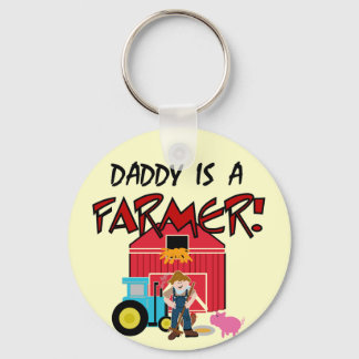 Daddy is a Farmer Tshirts and Gifts Key Ring