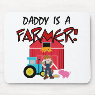 Daddy is a Farmer Tshirts and Gifts Mouse Mat