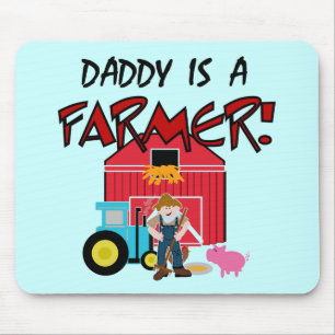Daddy is a Farmer Tshirts and Gifts Mouse Mat