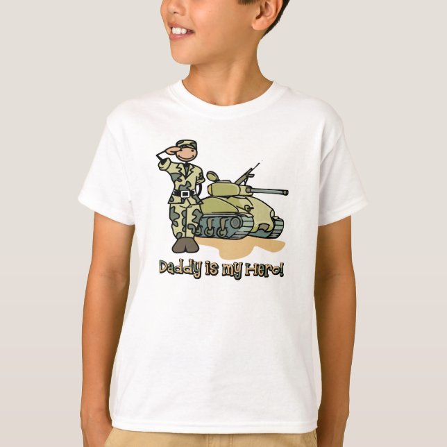 Daddy is my hero T-Shirt (Front)