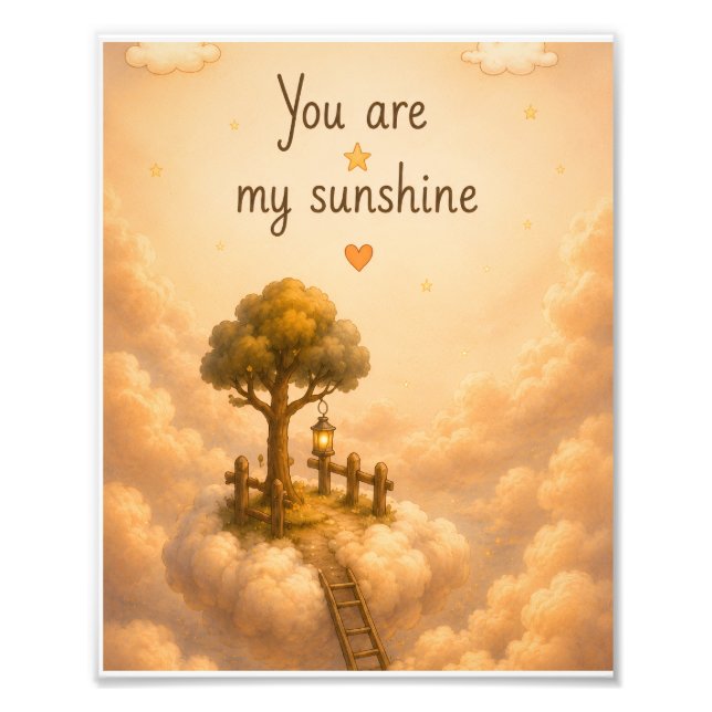 Daddy Is My Sunshine Editable Photo Print (Front)