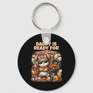 Daddy Is Ready For Grilling Season Easter Bunny Bb Key Ring