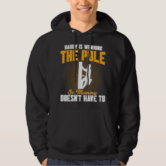 Daddy Is Working The Pole Electrician Lineman Hoodie