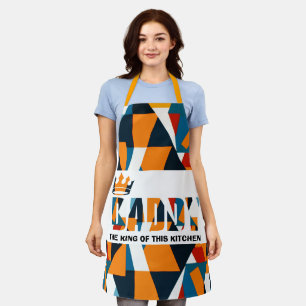 Daddy King Bauhaus Apron - Geometric Family Design