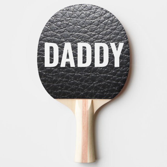 DADDY LEATHER LOOK PING PONG PADDLES (Front)