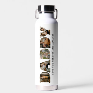 DADDY Letter Photo Collage Father's Day  Water Bottle