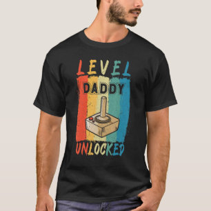 Daddy Level Unlocked Pregnancy Announcement New Da T-Shirt
