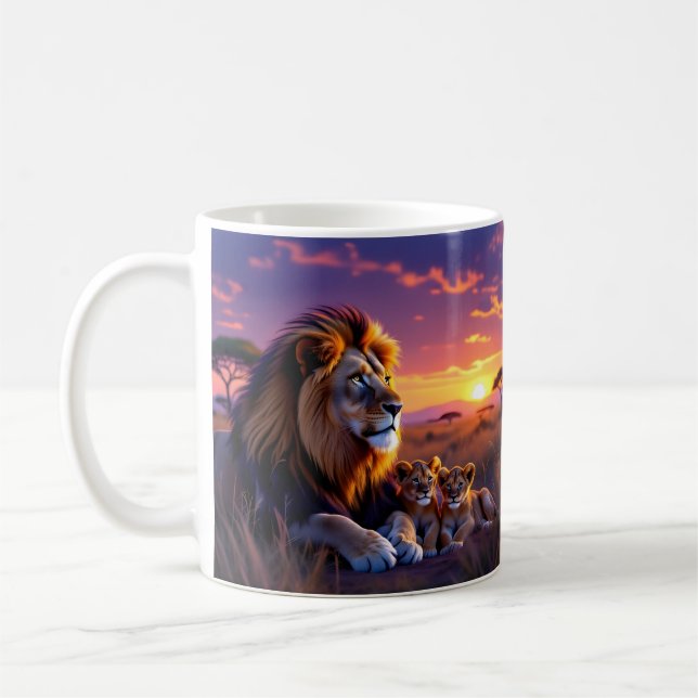 Daddy Lion's Sunset Pride Coffee Cup (Left)