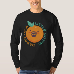 Daddy Little Cutie Orange Birthday Baby Shower New T-Shirt