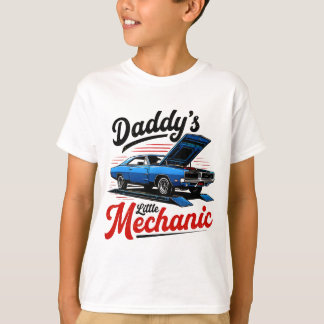 Daddy Little Mechanic Classic Car Keepsake Wear T-Shirt