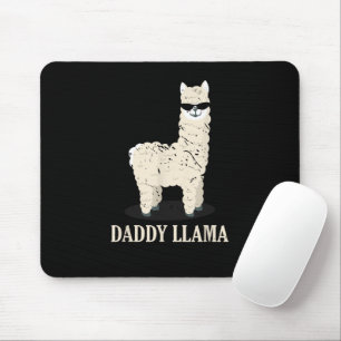 Daddy Llama Alpaca Funny Animal Lover Mouse Mat