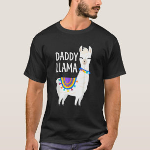 Daddy Llama  Father's Day Men Papa Dad Birthday T-Shirt