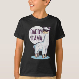 Daddy Llama Funny Dad Gift Father's Day T-Shirt