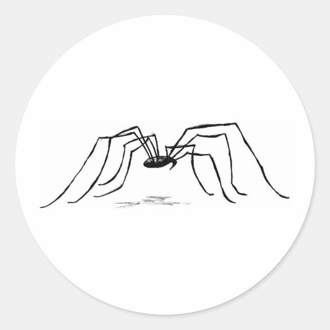 Daddy Long Legs Classic Round Sticker (Front)