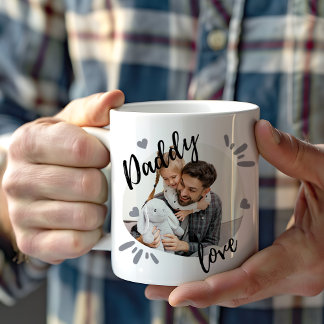 Daddy Love | Cute Photo Father's Day Coffee Mug