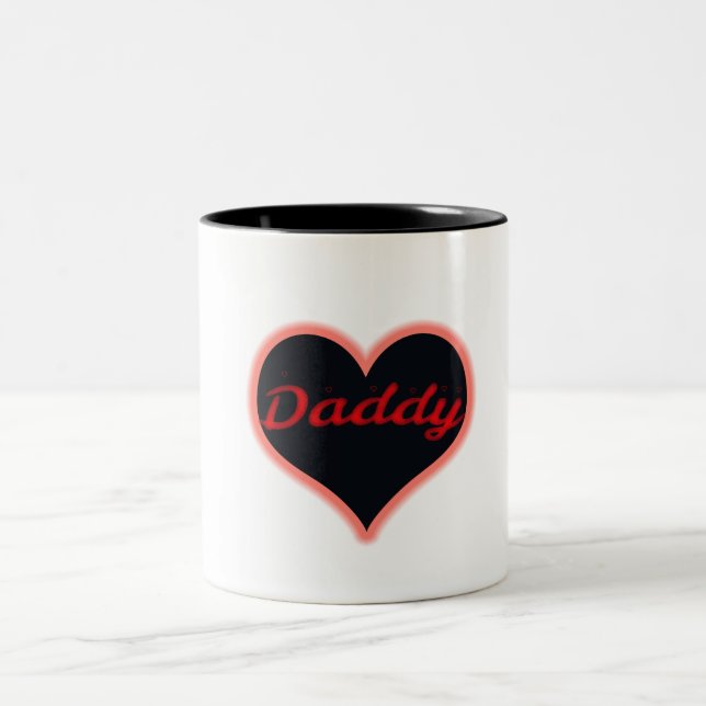 Daddy Love Heart Gift Mug (Center)