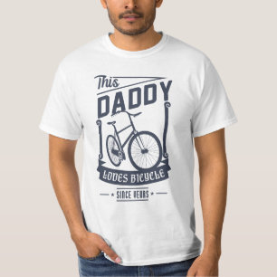 Daddy Loves Bicycle for Father's day gift T-Shirt