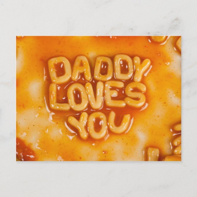 Daddy loves you postcard (Front)